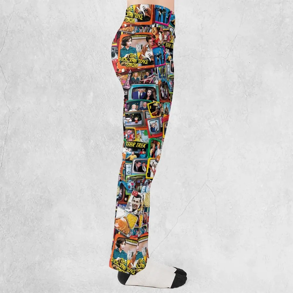 The 60s Classic TV Shows Flare Leggings - 2