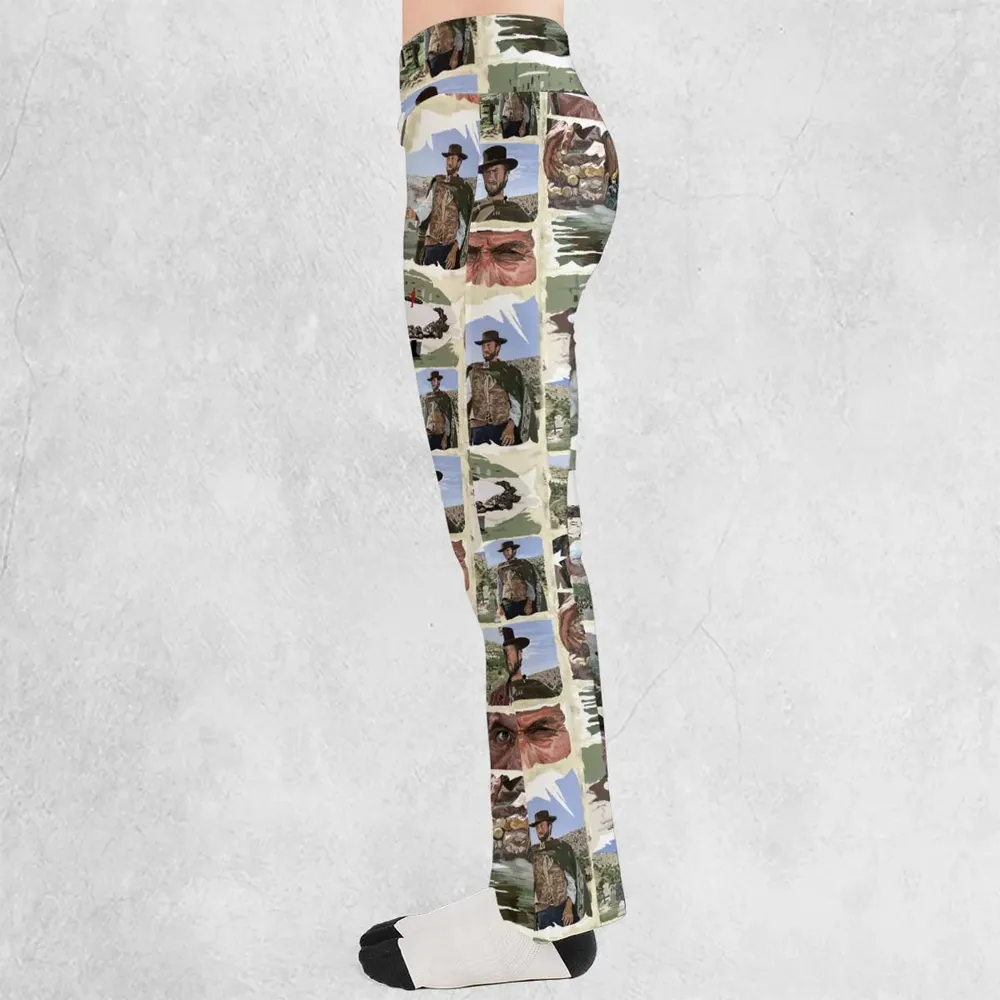 The Man With No Name The Good The Bad and The Ugly Flare Leggings - 3