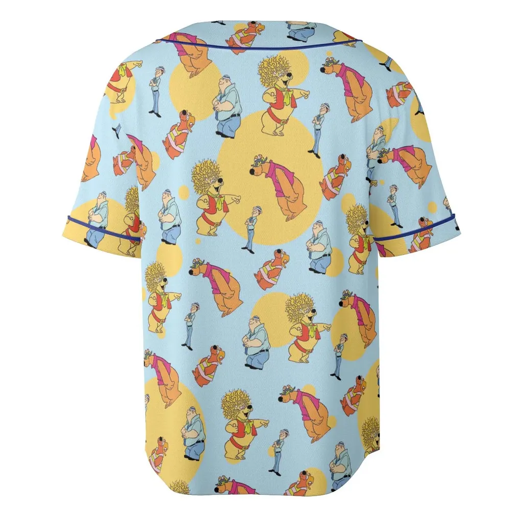 Help!... It's the Hair Bear Bunch! Unisex Baseball Jersey - 4