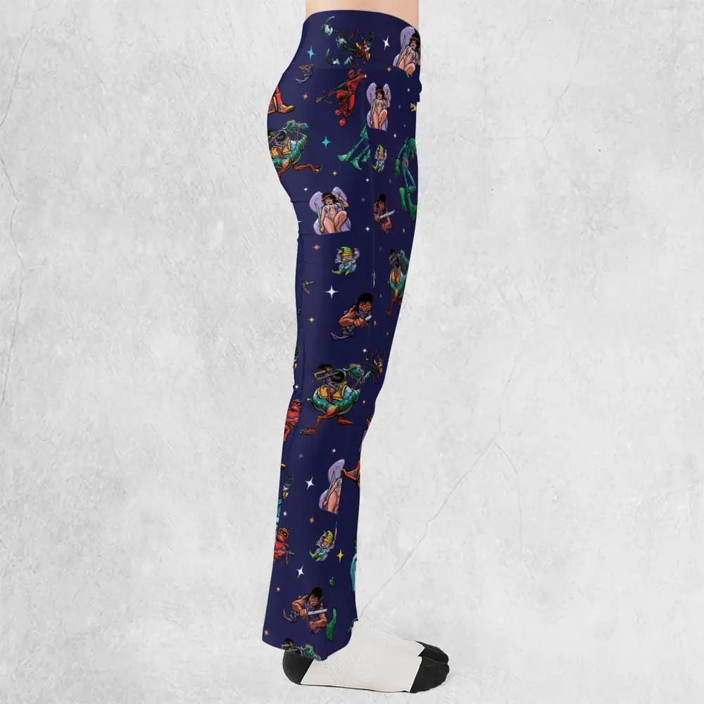 Wizard Characters Flare Leggings - 2
