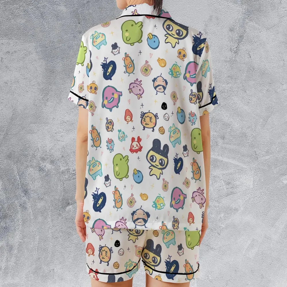 Digital Pets Tamagotchi Satin Short-Sleeve Pajamas Set - 2