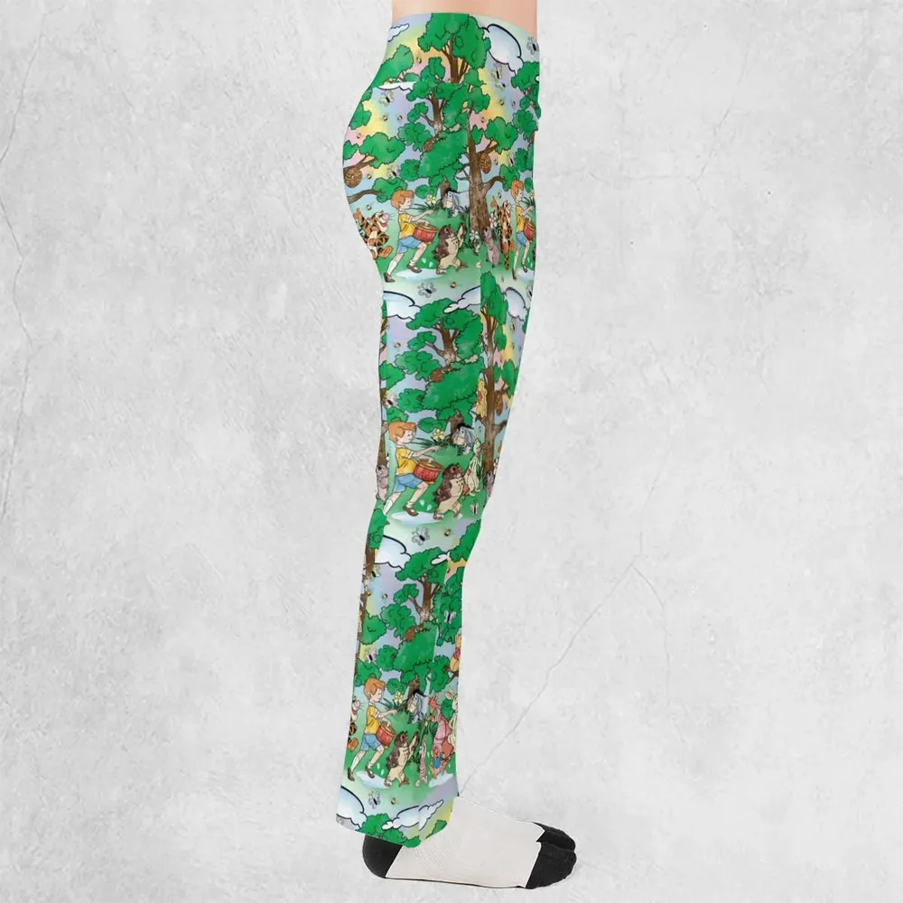 Bear and Friends Winnie the Pooh Flare Leggings - 2