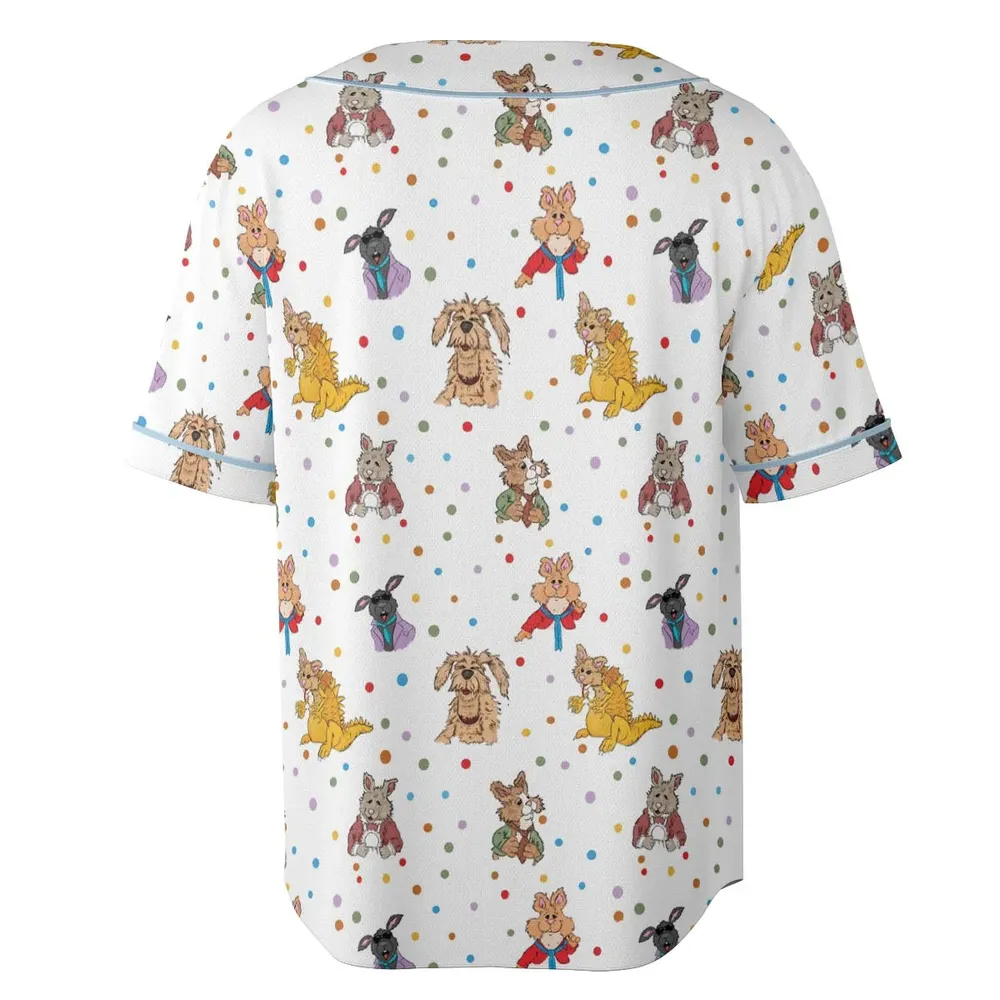 Tale of the Bunny Picnic Characters Unisex Baseball Jersey - 4
