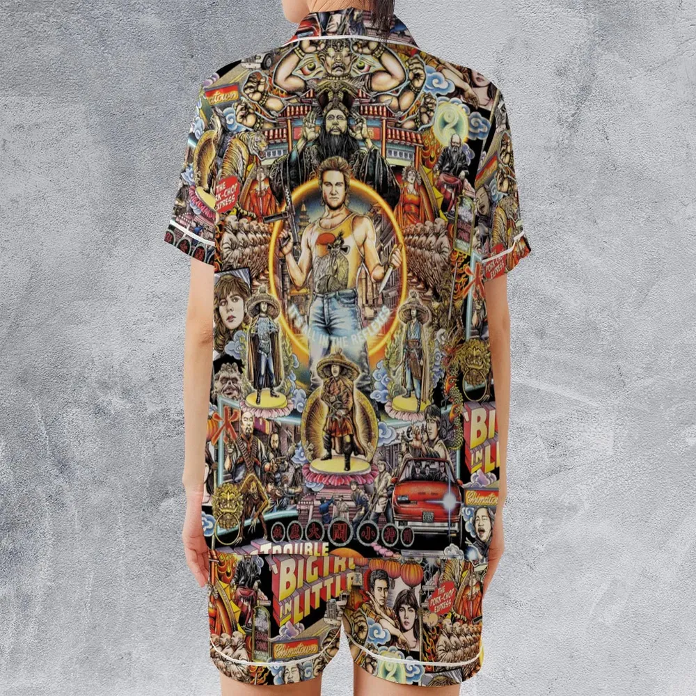 Big Trouble in Little China Satin Short-Sleeve Pajamas Set - 2
