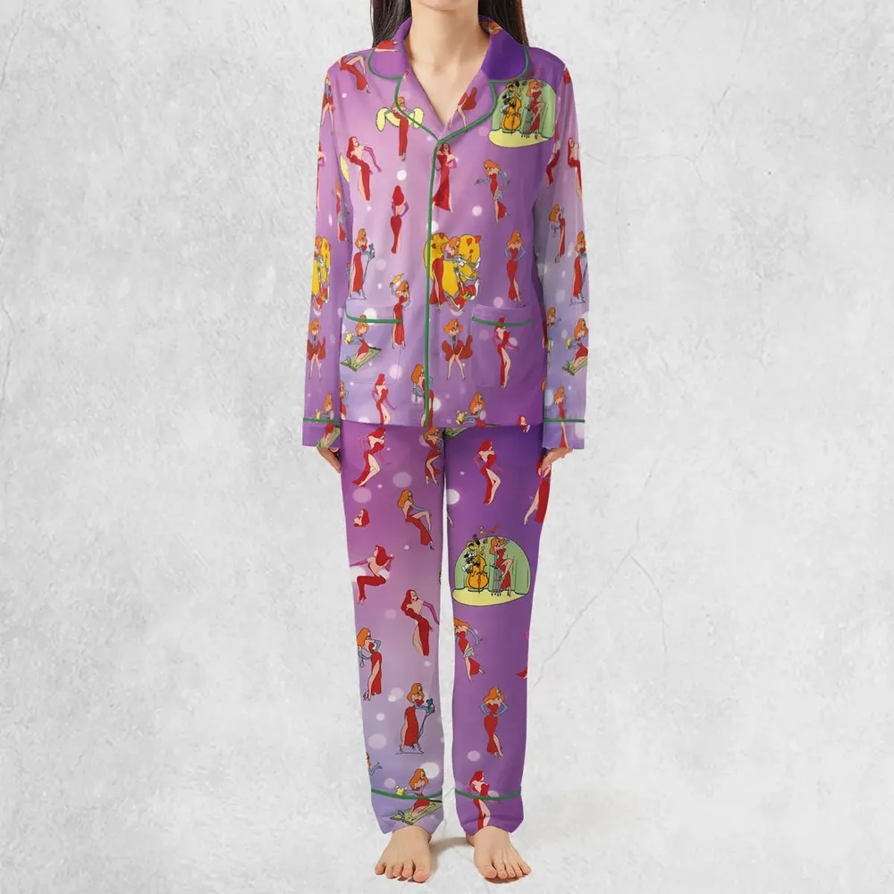 Red Hot Jessica Rabbit Who Framed Roger Rabbit Pajamas Set - 2