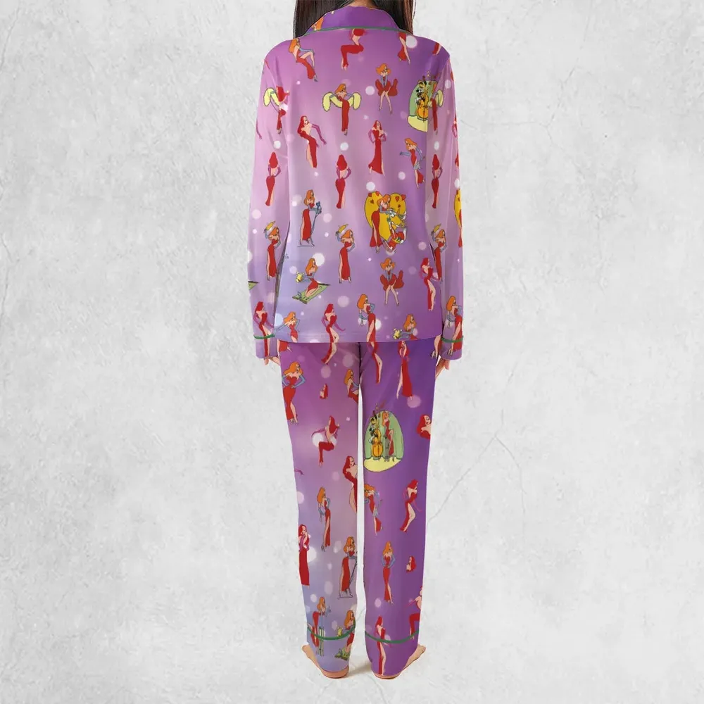 Red Hot Jessica Rabbit Who Framed Roger Rabbit Pajamas Set - 3