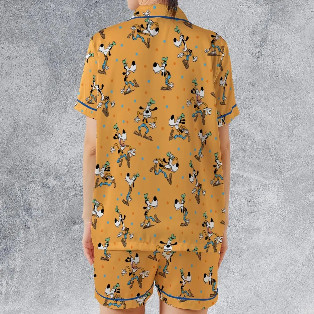 Gawrsh Cool Goofy Satin Short-Sleeve Pajamas Set - 2