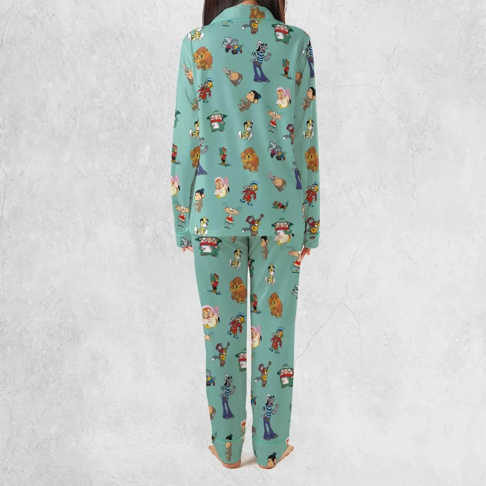 Russian Cartoon Characters Pajamas Set - 3