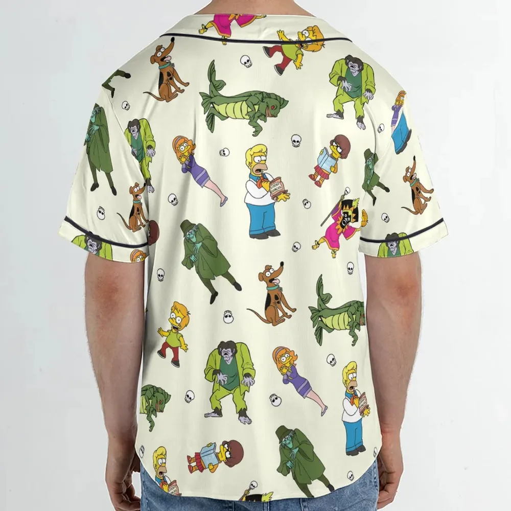 Mystery Simpsons Unisex Baseball Jersey - 2