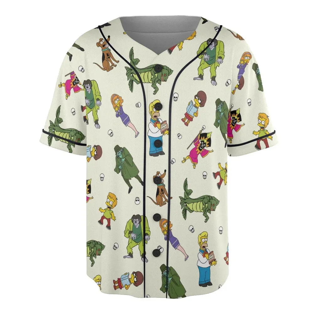 Mystery Simpsons Unisex Baseball Jersey - 3