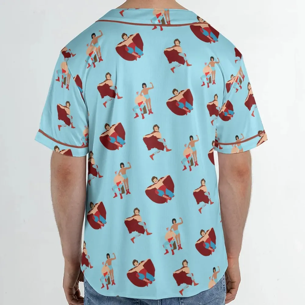 Wrestle Style Nacho Libre Unisex Baseball Jersey - 2