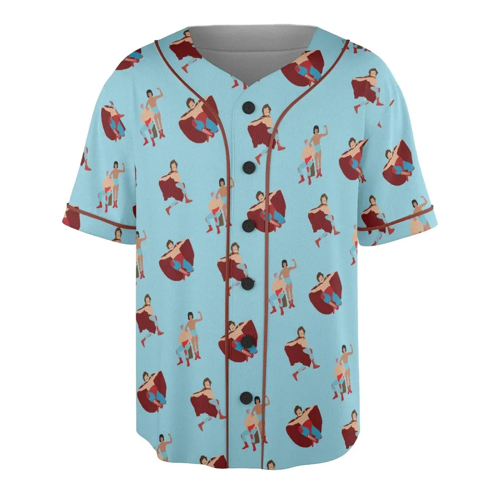 Wrestle Style Nacho Libre Unisex Baseball Jersey - 3