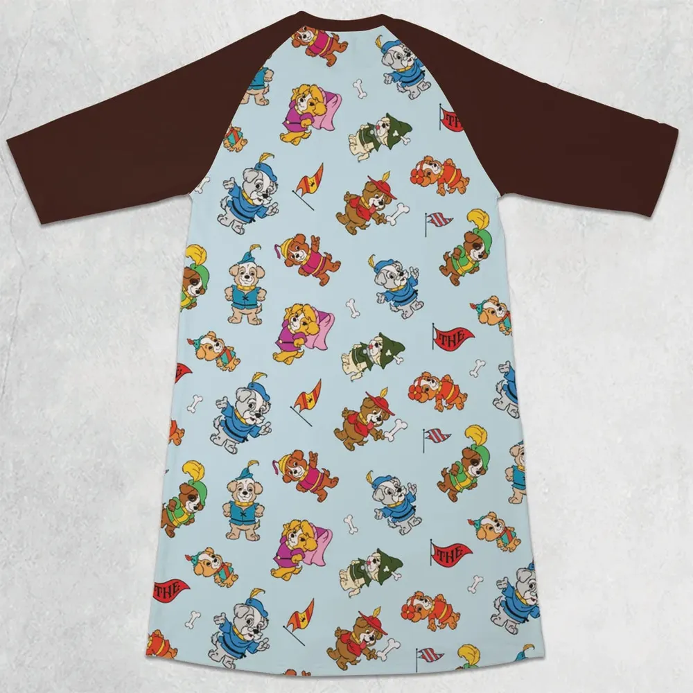Pup Power The Biskitts 3/4 Sleeve Raglan Dress - 2