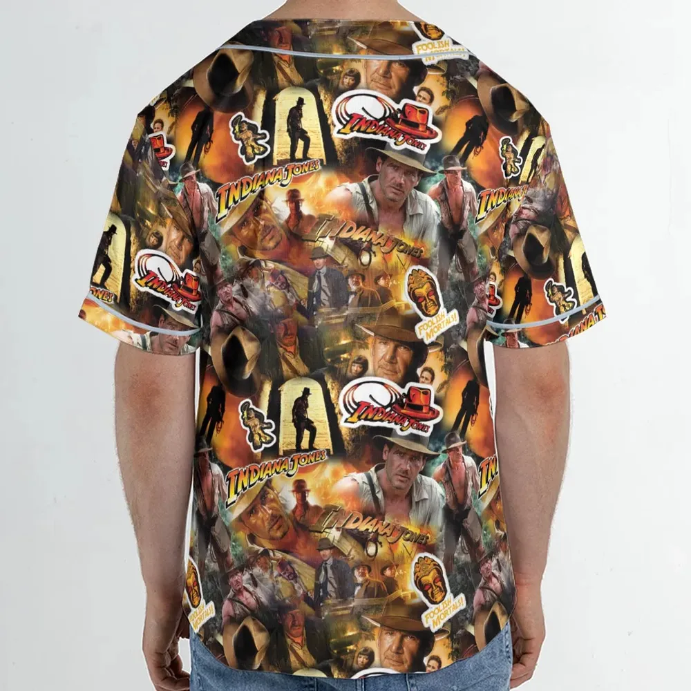 Indy Gear Indiana Jones Unisex Baseball Jersey - 2