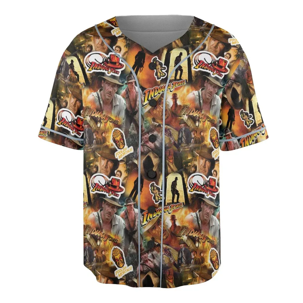 Indy Gear Indiana Jones Unisex Baseball Jersey - 3