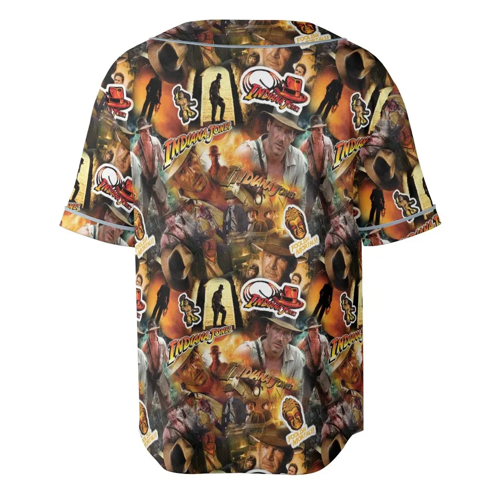 Indy Gear Indiana Jones Unisex Baseball Jersey - 4