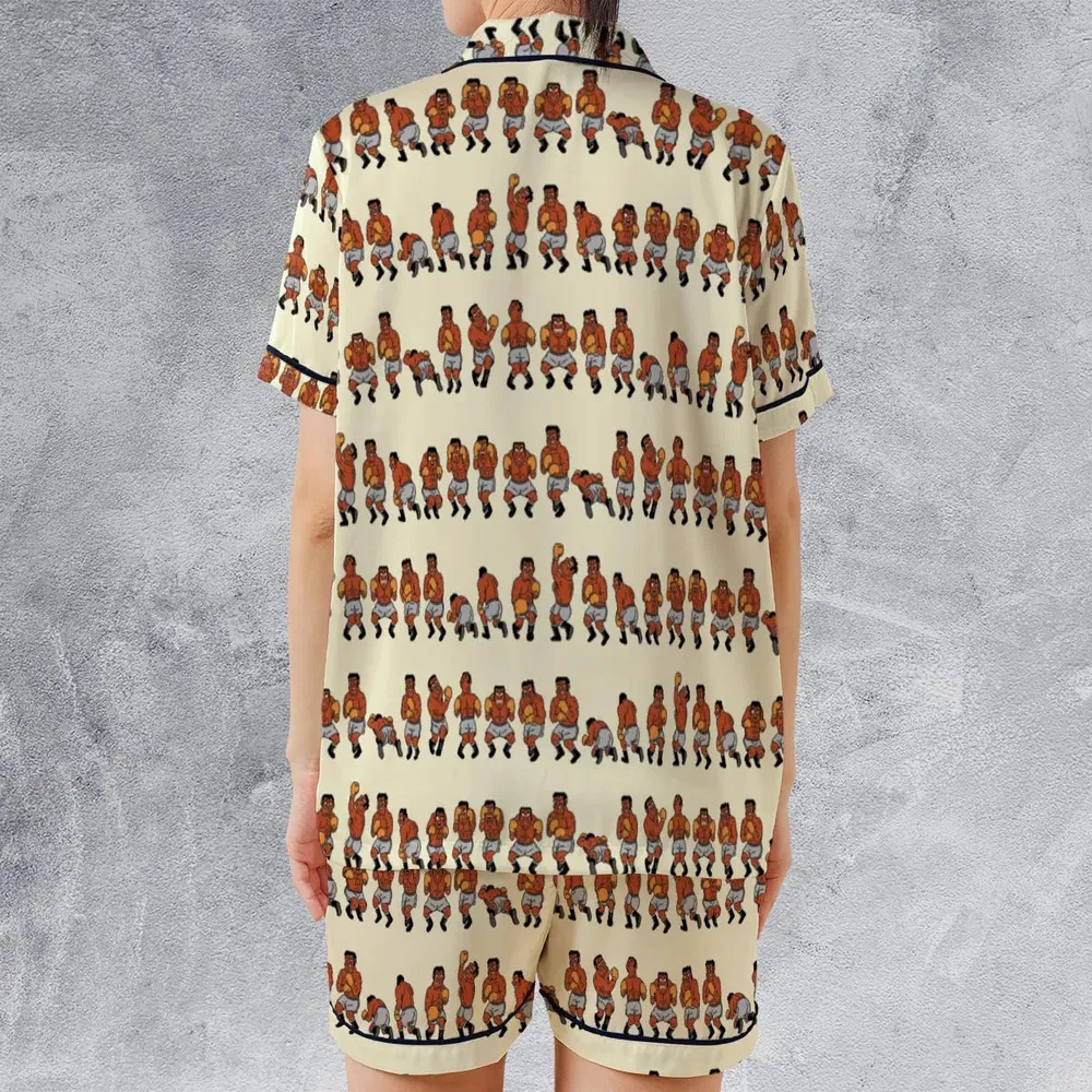 Mike Tyson's Punch-Out!! Satin Short-Sleeve Pajamas Set - 2