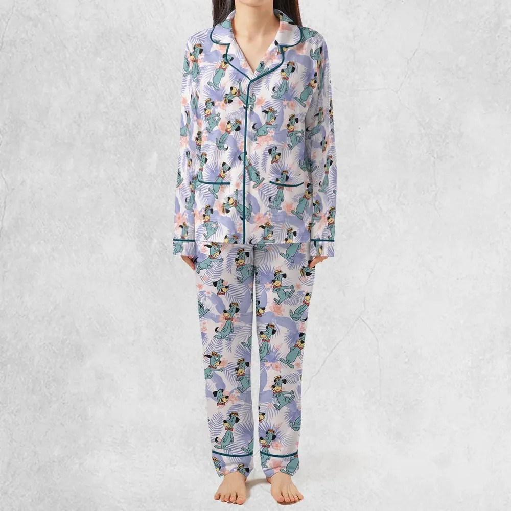 Huckleberry Hound Pattern Pajamas Set - 2