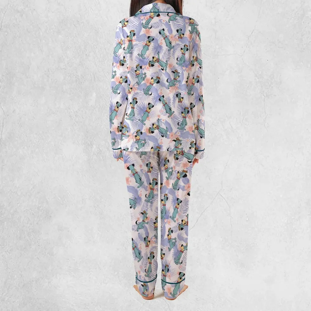 Huckleberry Hound Pattern Pajamas Set - 3