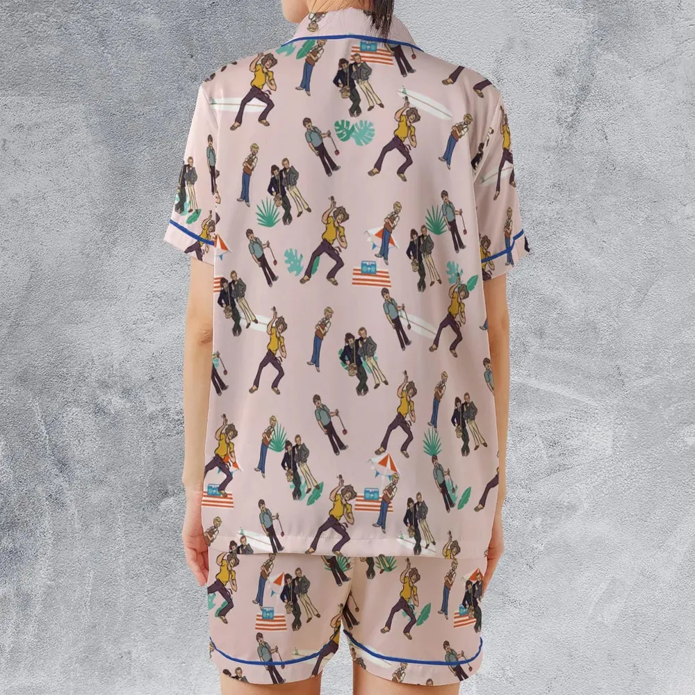 The Beach Boys Satin Short-Sleeve Pajamas Set - 2