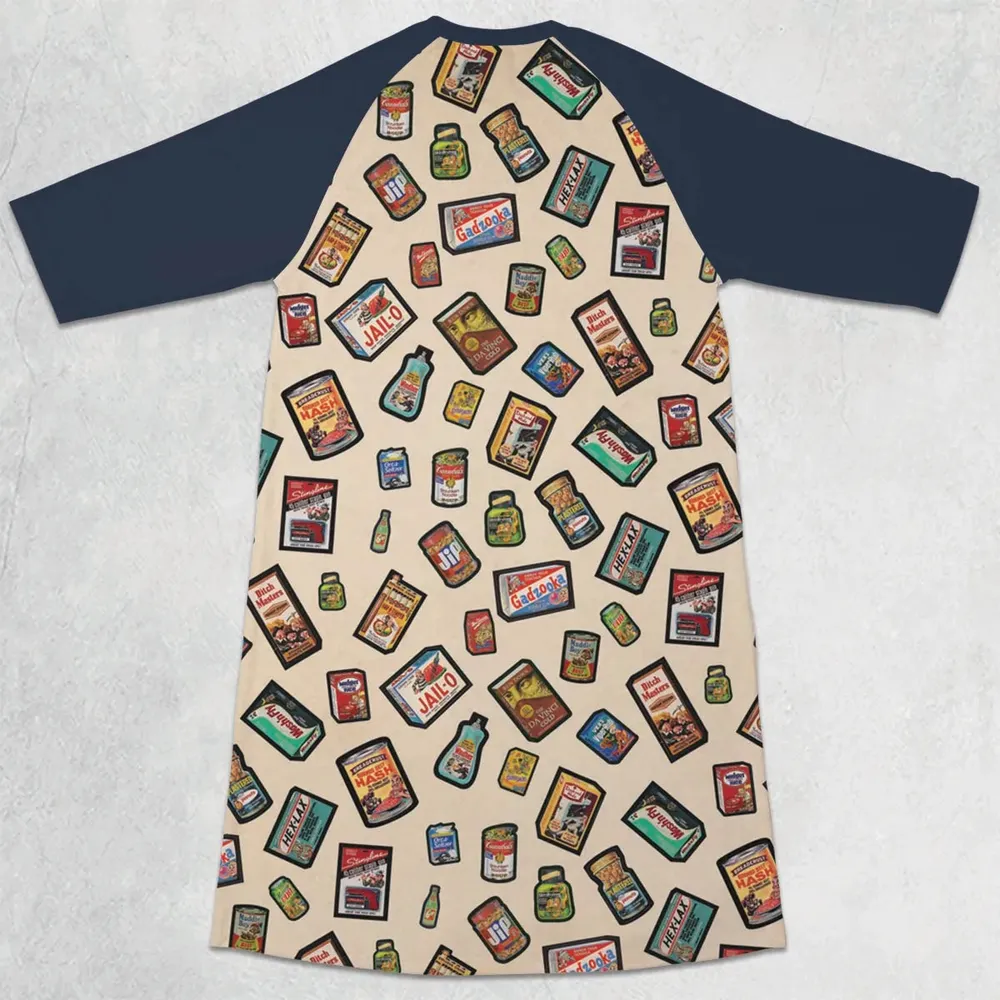 Wacky Packages 3/4 Sleeve Raglan Dress - 2