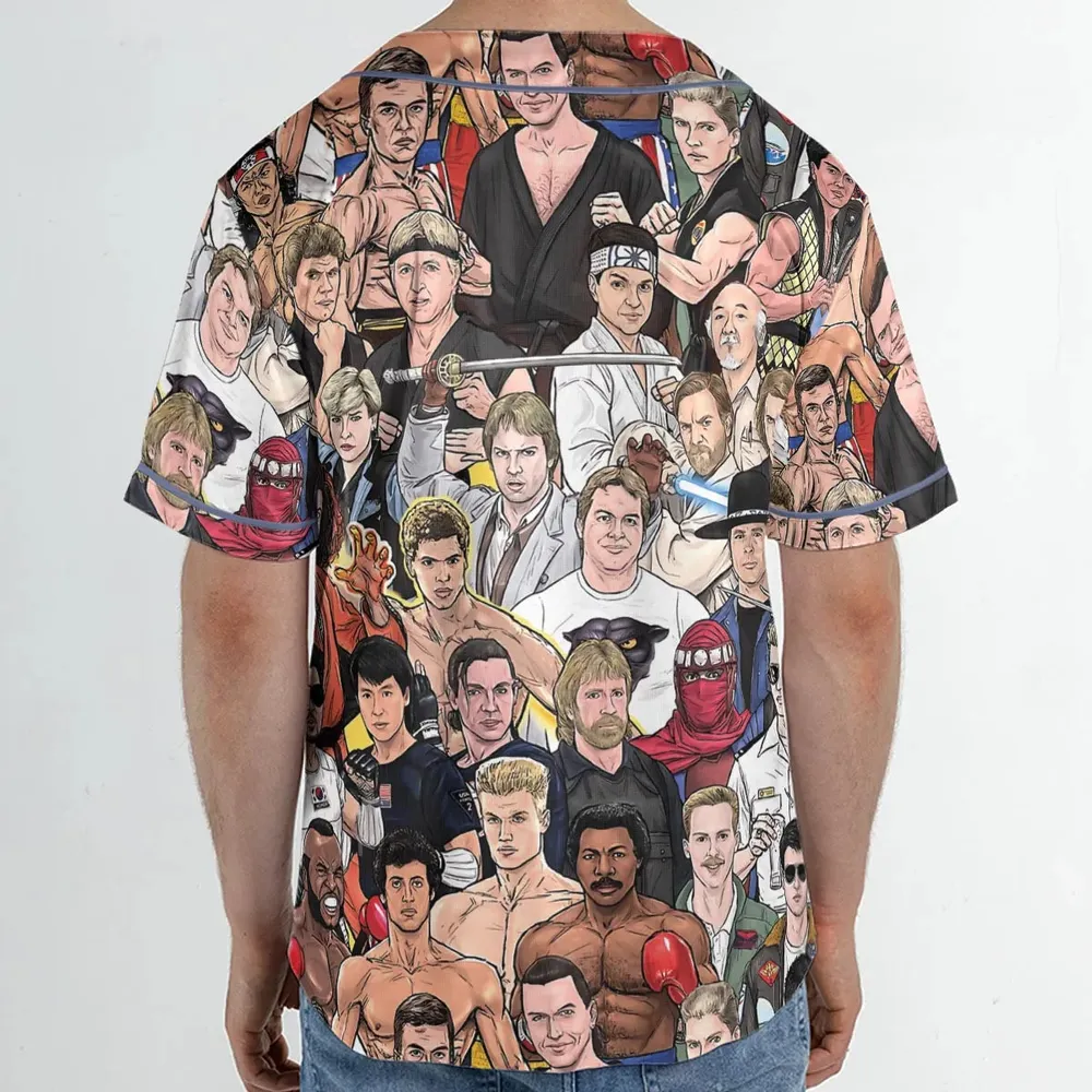 Martial Arts Stars Unisex Baseball Jersey - 2