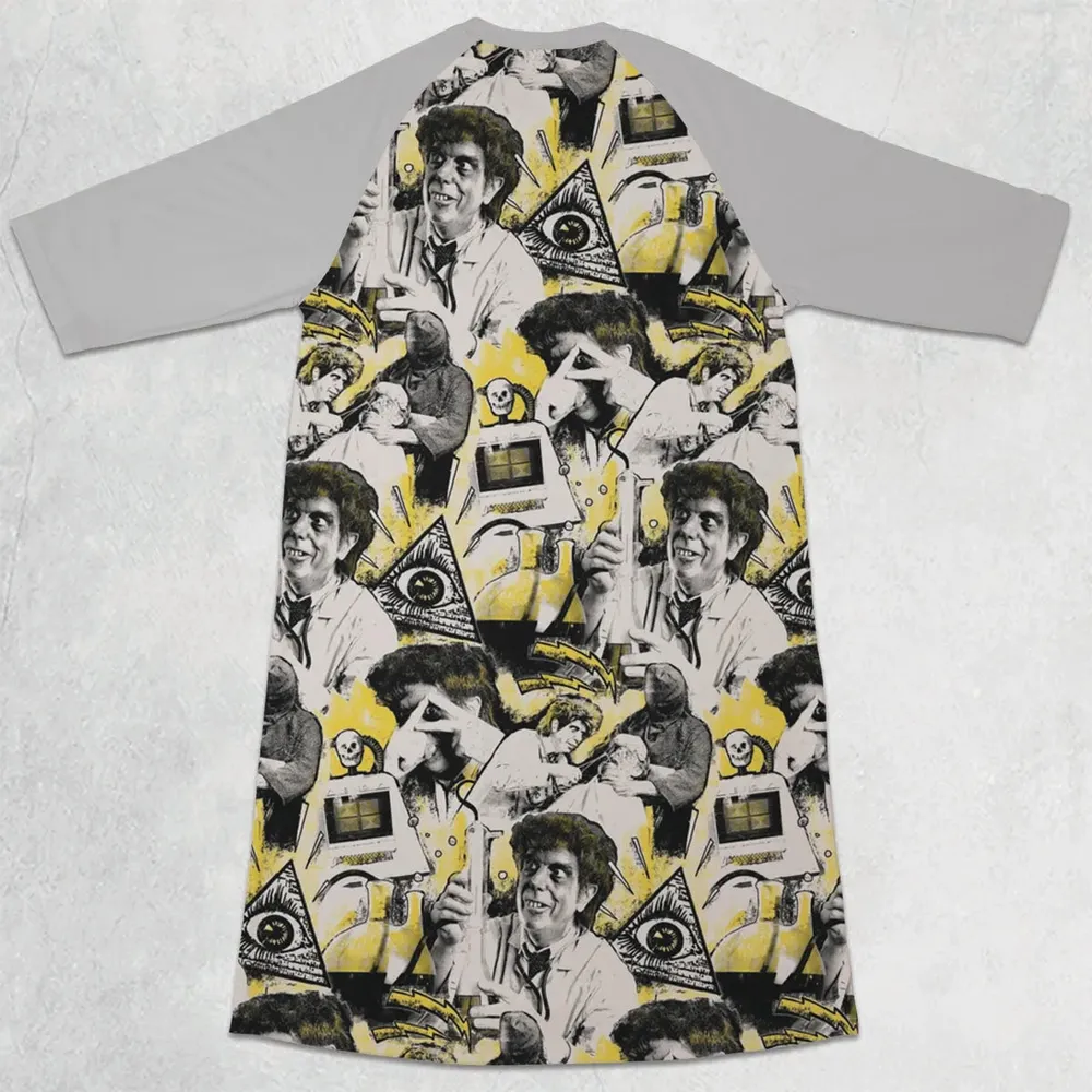 Mad Science Morgus The Magnificent 3/4 Sleeve Raglan Dress - 2