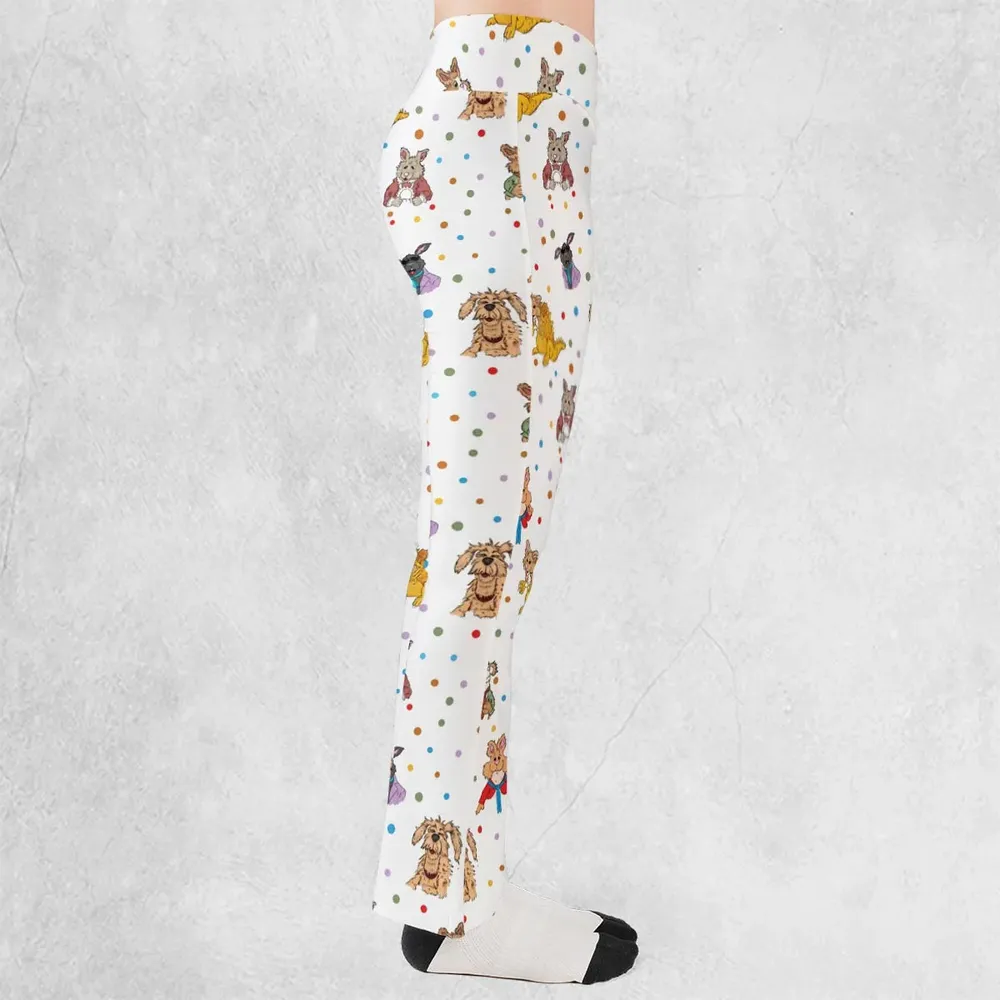 Tale of the Bunny Picnic Characters Flare Leggings - 2