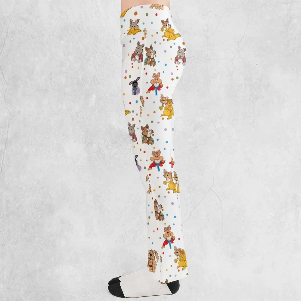 Tale of the Bunny Picnic Characters Flare Leggings - 3
