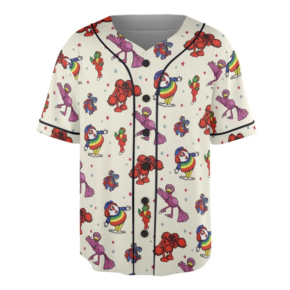 The Great Space Coaster Characters Unisex Baseball Jersey - 3