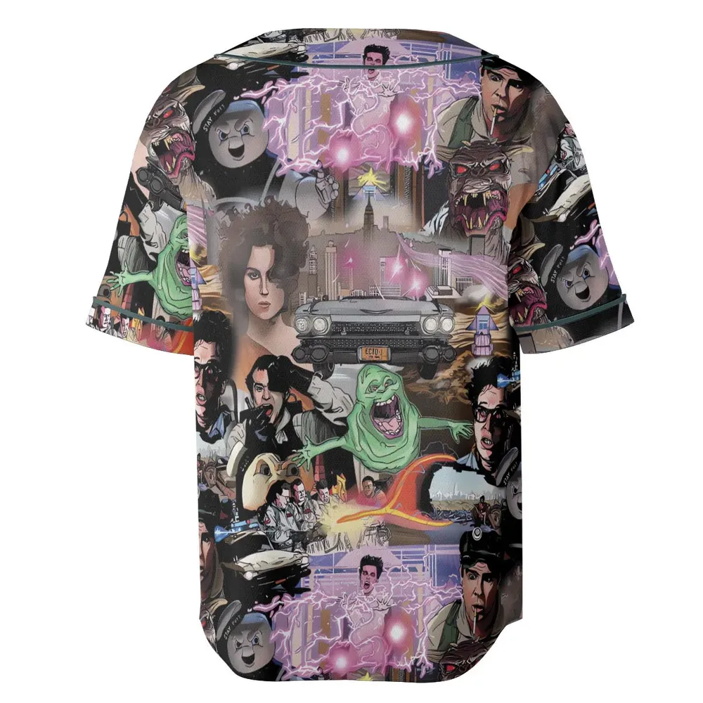 Ghostbusters Comic Style Montage Unisex Baseball Jersey - 4
