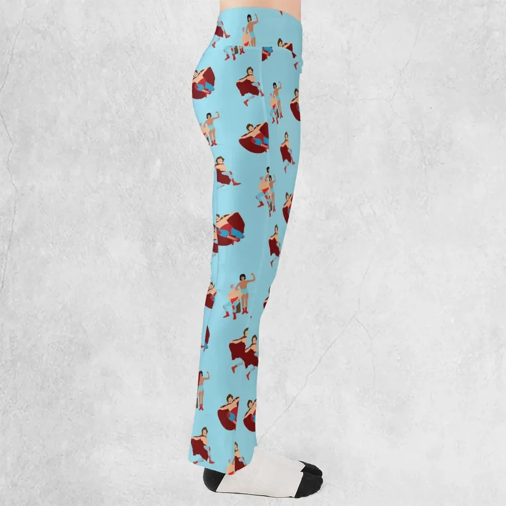 Wrestle Style Nacho Libre Flare Leggings - 2