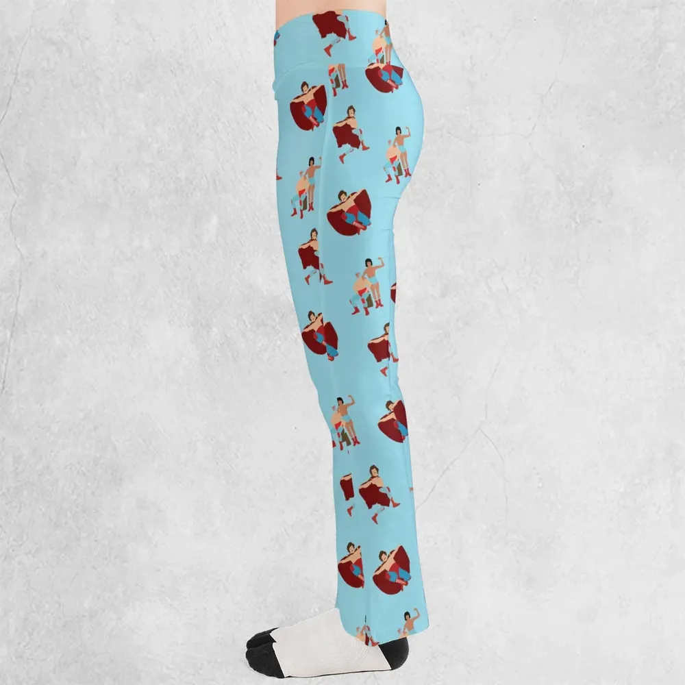 Wrestle Style Nacho Libre Flare Leggings - 3