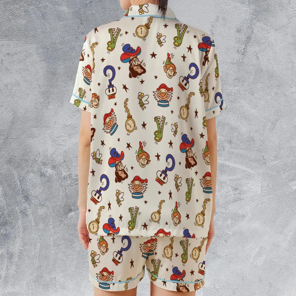 Fly With Pan Peter Pan Satin Short-Sleeve Pajamas Set - 2