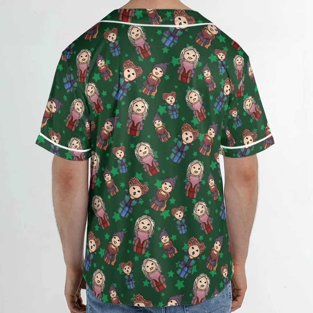 Hocus Pocus Little Witches Unisex Baseball Jersey - 2