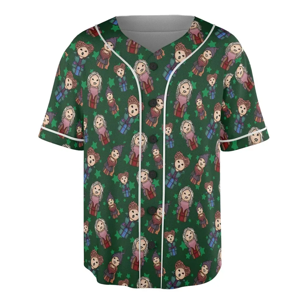 Hocus Pocus Little Witches Unisex Baseball Jersey - 3