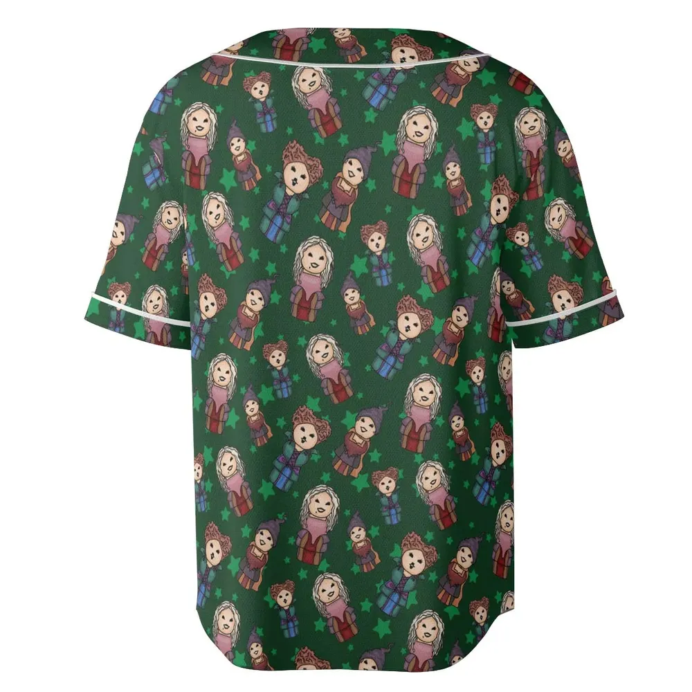 Hocus Pocus Little Witches Unisex Baseball Jersey - 4