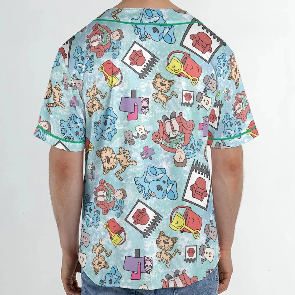 Blue's Clues Friend Party Unisex Baseball Jersey - 2