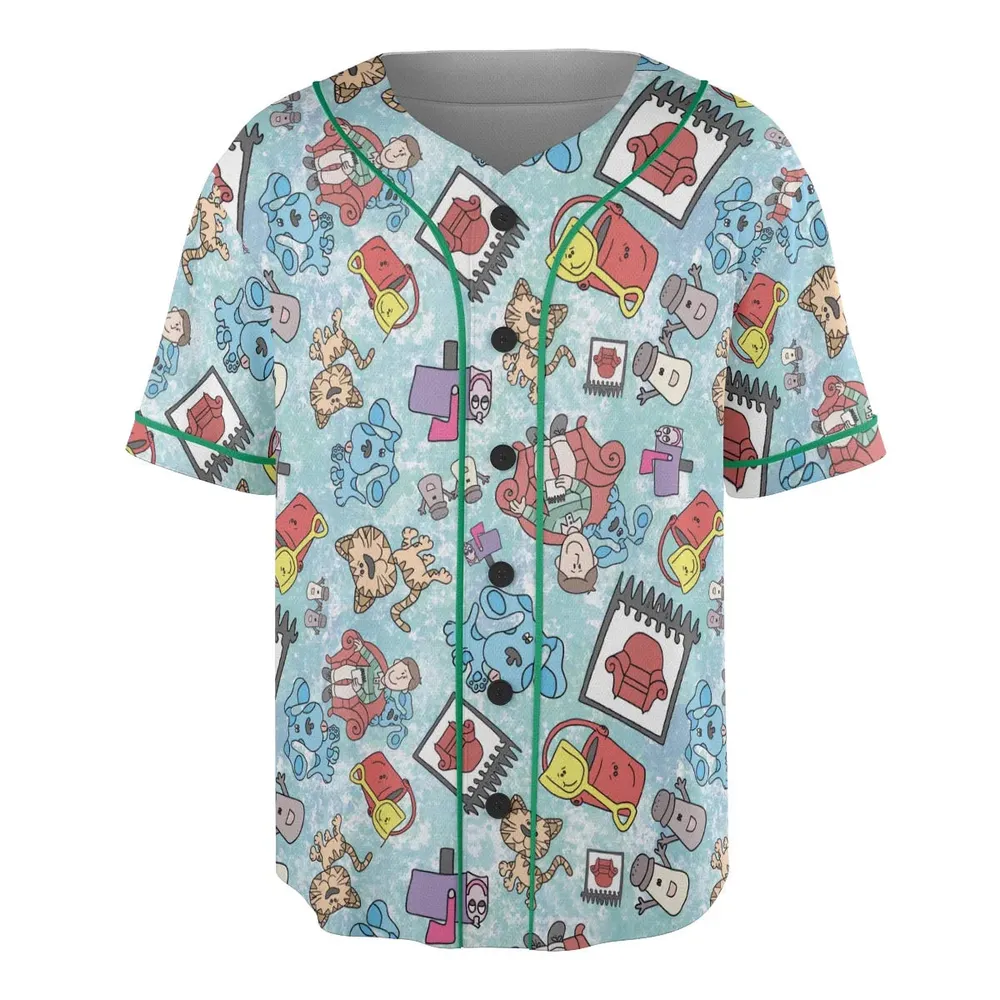 Blue's Clues Friend Party Unisex Baseball Jersey - 3