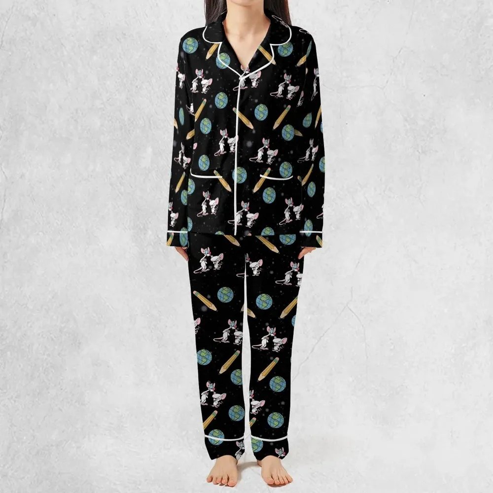 Geek Drip Pinky and The Brain Pajamas Set - 2