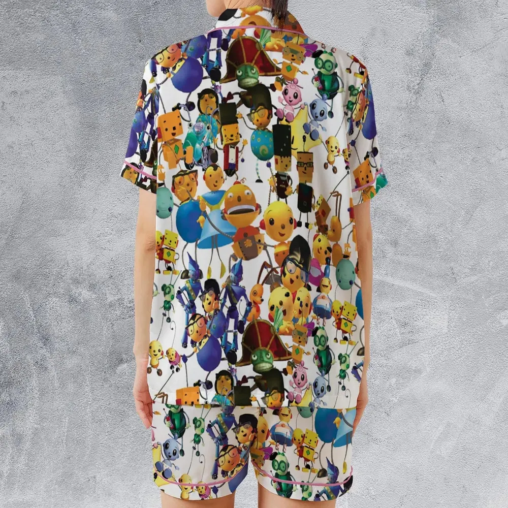 Rolie Polie Olie Seamless Satin Short-Sleeve Pajamas Set - 2