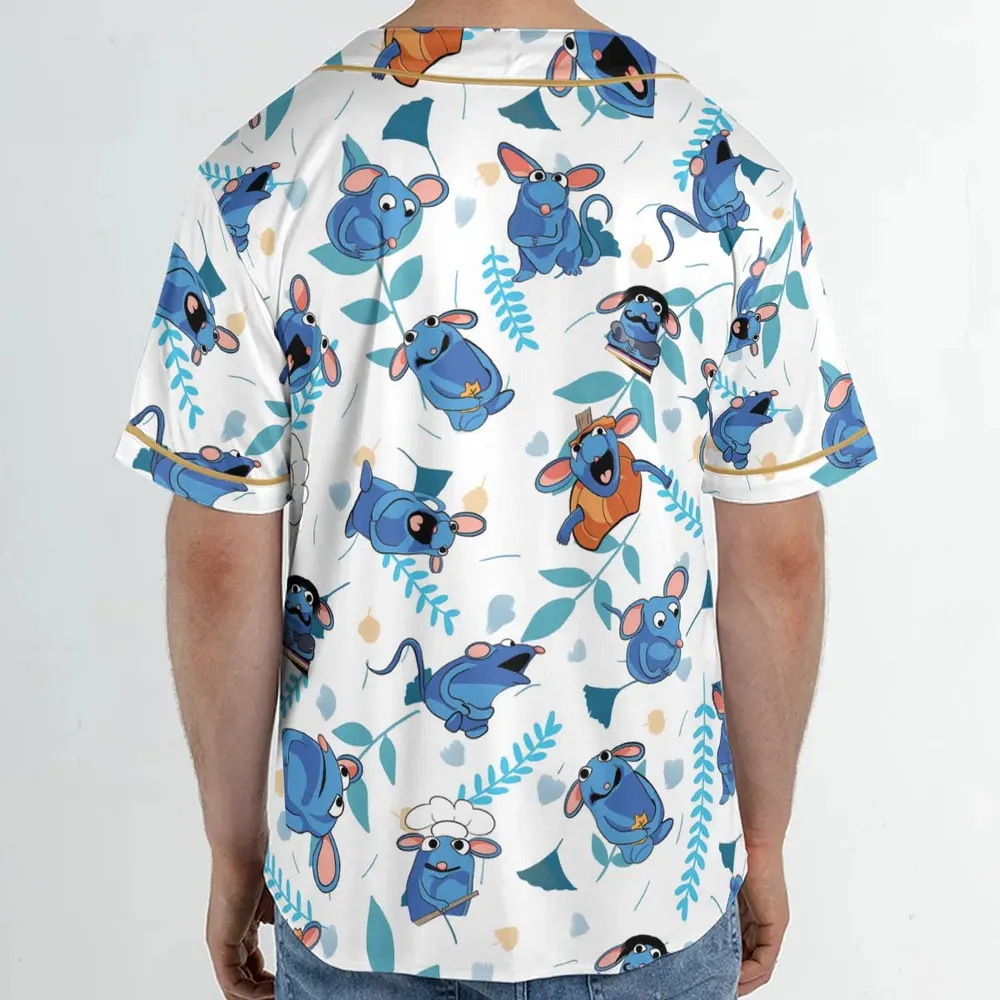 Cute Tutter Bear in the Big Blue House Unisex Baseball Jersey - 2