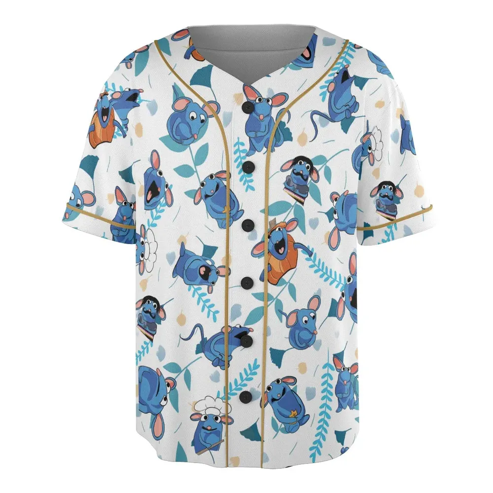 Cute Tutter Bear in the Big Blue House Unisex Baseball Jersey - 3