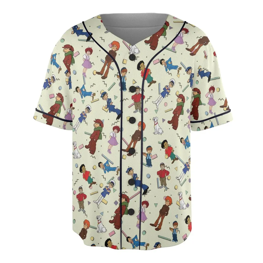 The Little Rascals Cartoon Characters Unisex Baseball Jersey - 3