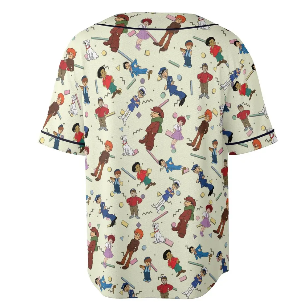 The Little Rascals Cartoon Characters Unisex Baseball Jersey - 4