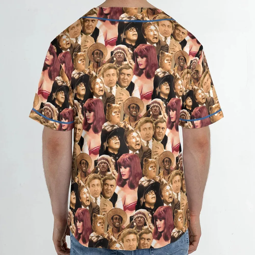 Mel Brook's movies collage Unisex Baseball Jersey - 2
