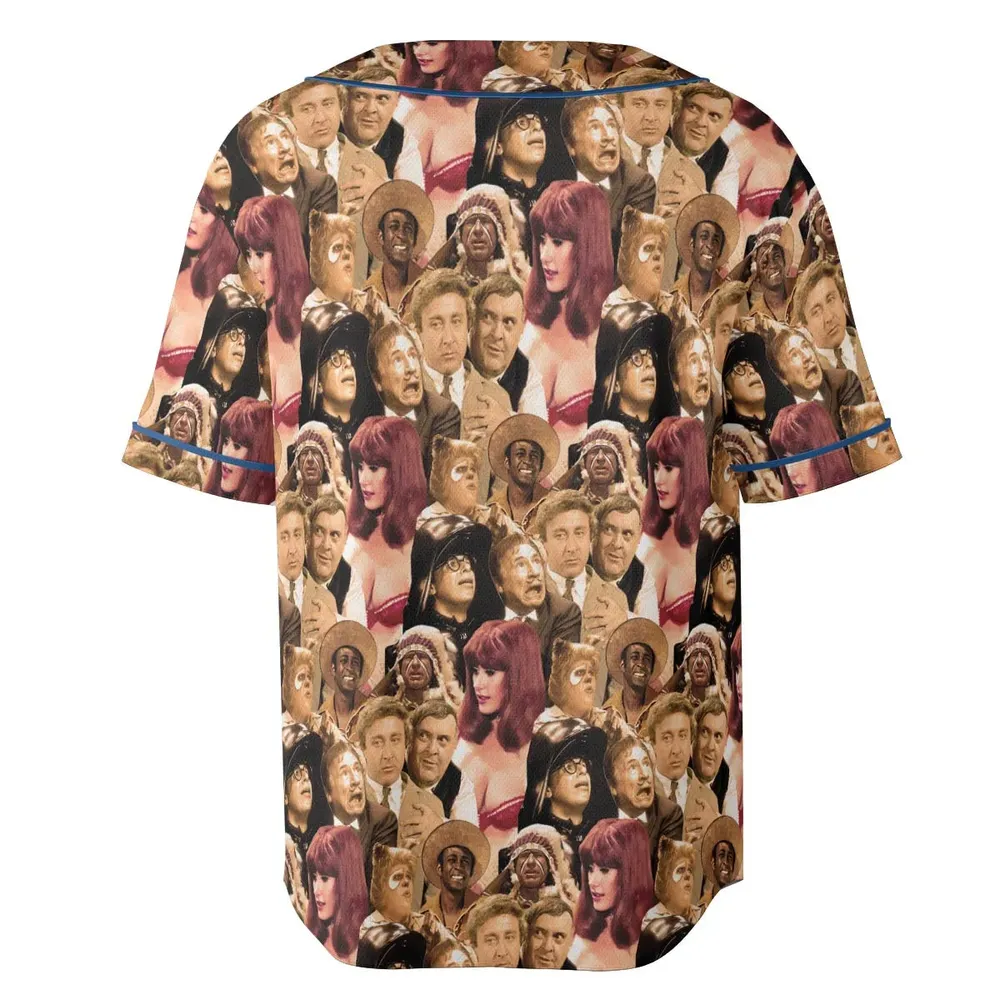Mel Brook's movies collage Unisex Baseball Jersey - 4