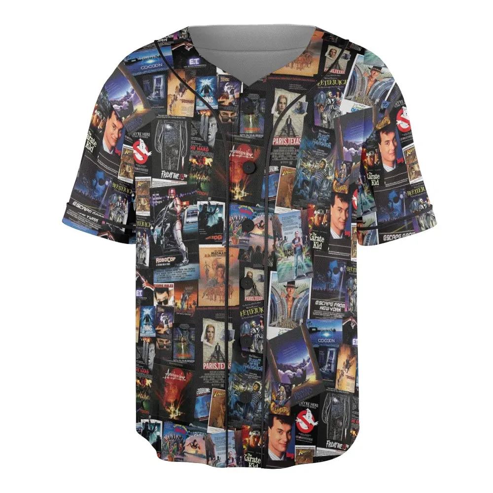 1980s Movie Unisex Baseball Jersey - 3