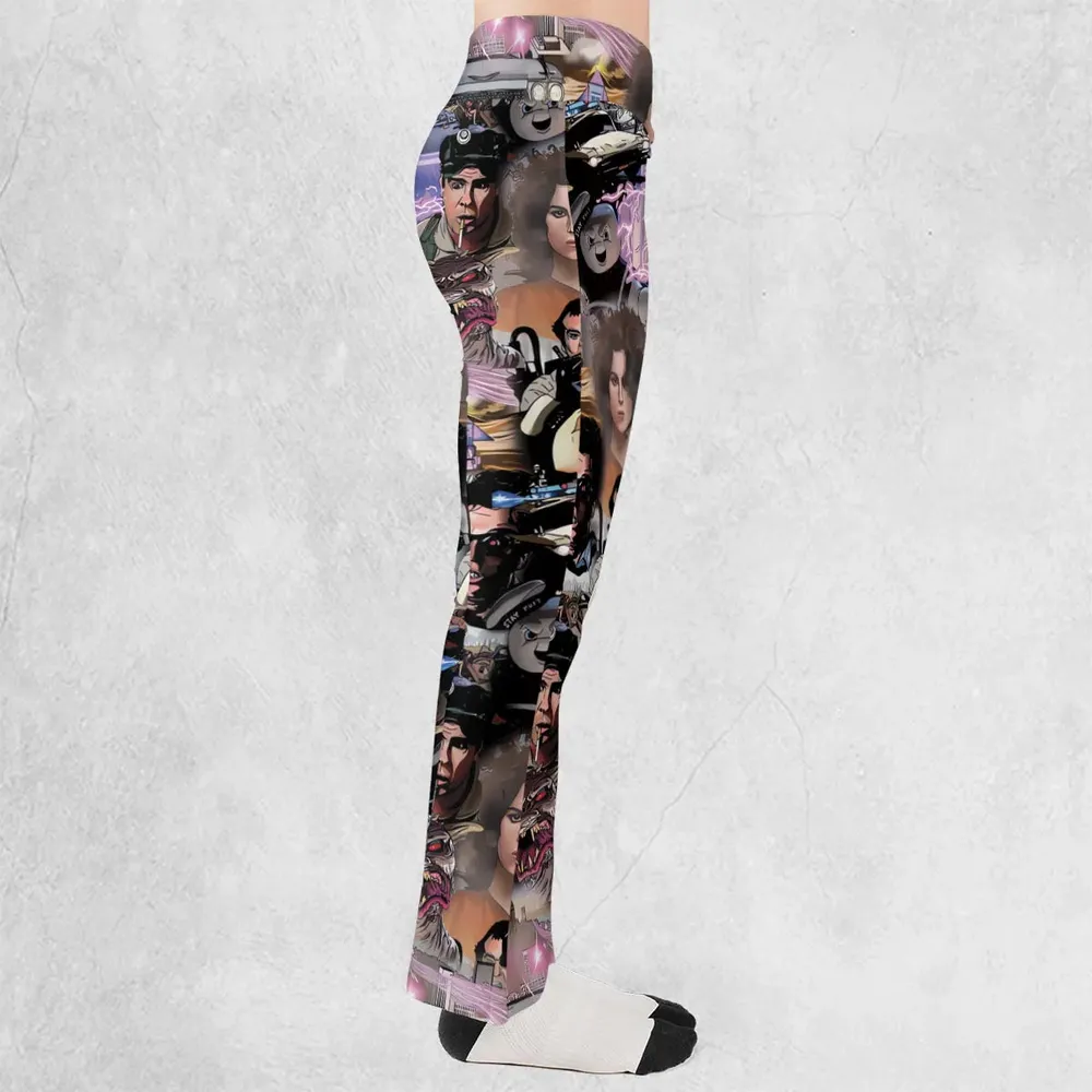 Ghostbusters Comic Style Montage Flare Leggings - 2