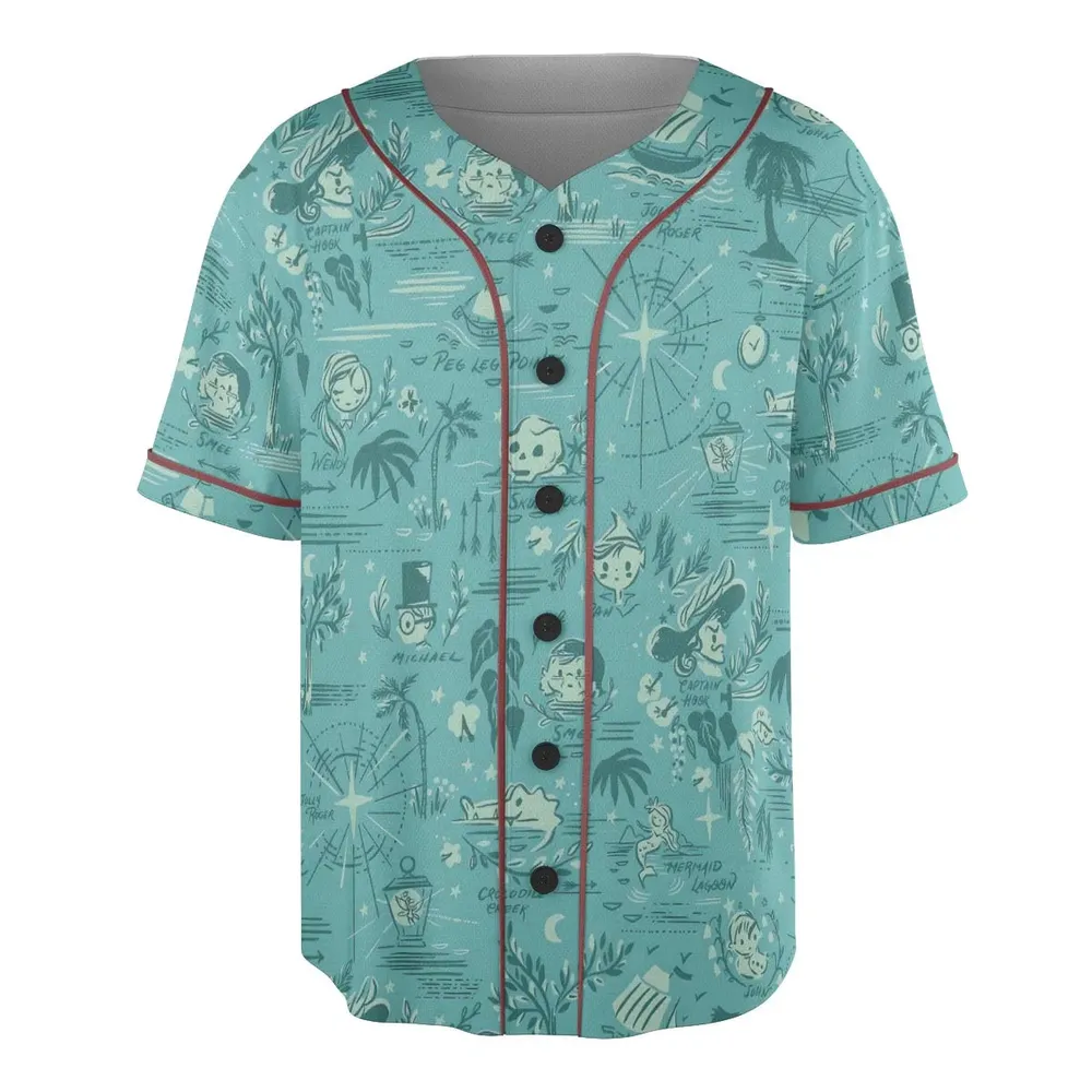 Forever Neverland Peter Pan Unisex Baseball Jersey - 3